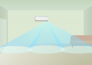 luftvärmepump med i-see sensor